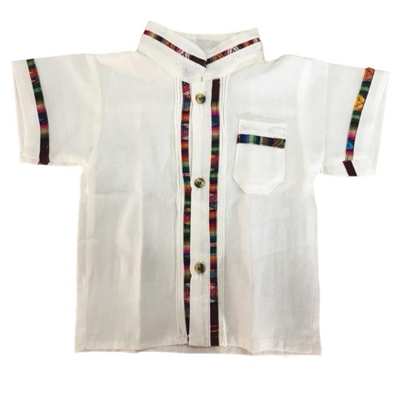 Coralillo Guayabera for Boys Cream - Picture 1 of 1
